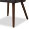 Baxton Studio Cody Dark Grey Upholstered Walnut Finished Wood Dining Chair, PK2 144-7942 - alternate 4